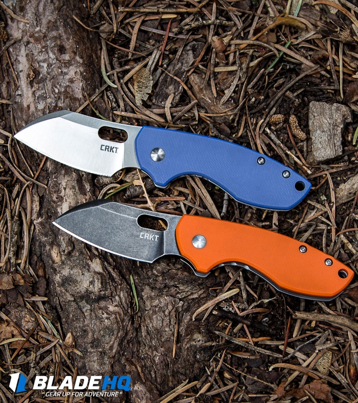 CRKT Pilar Frame Lock Knife Orange G-10 (2.4" Black SW) 5311GKG